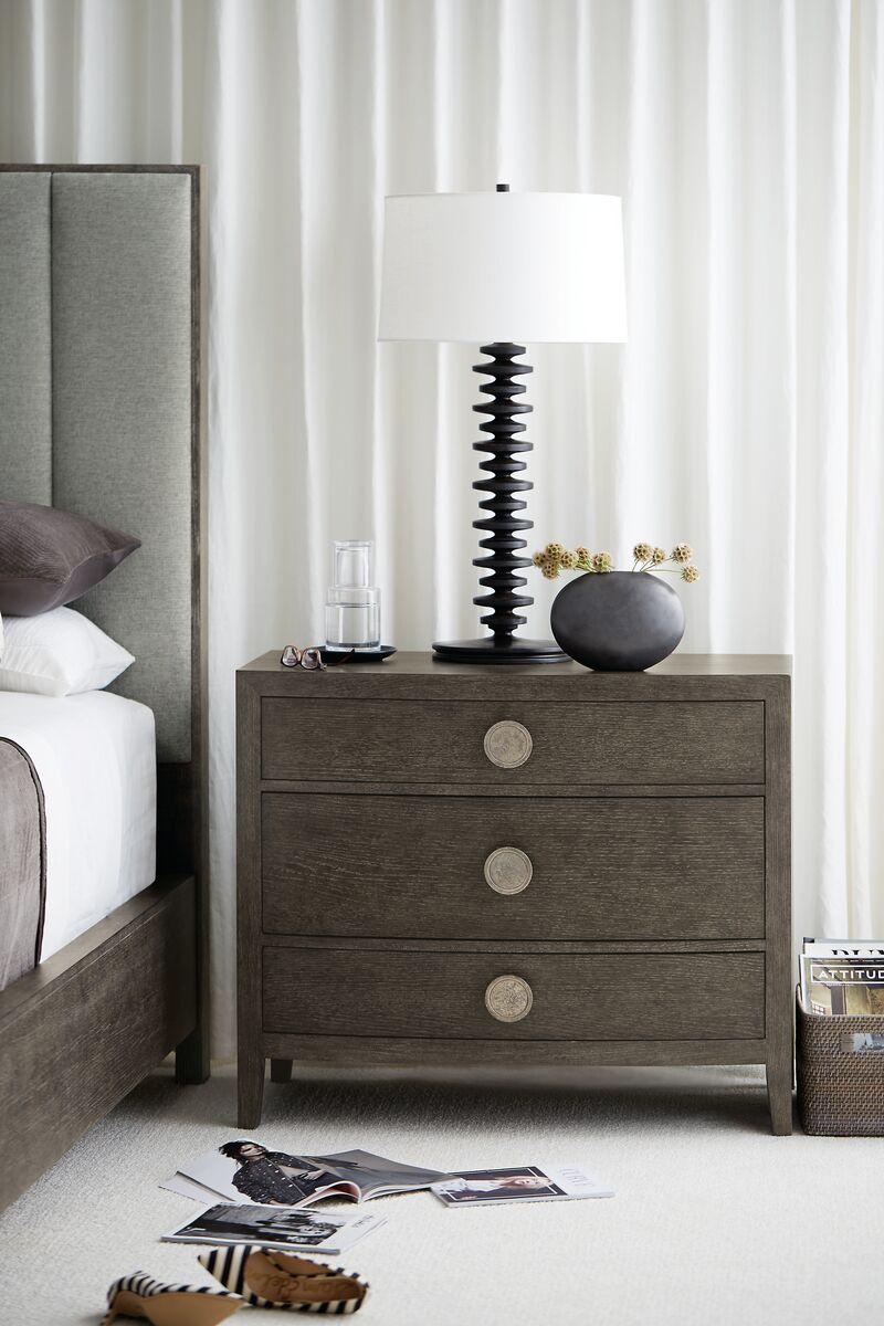 Linea Nightstand Wood Brown