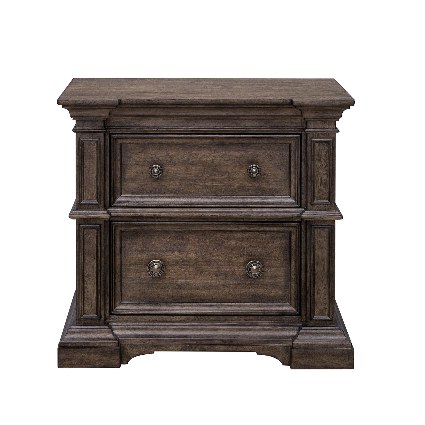 Woodbury Two Drawer Nightstand with USB