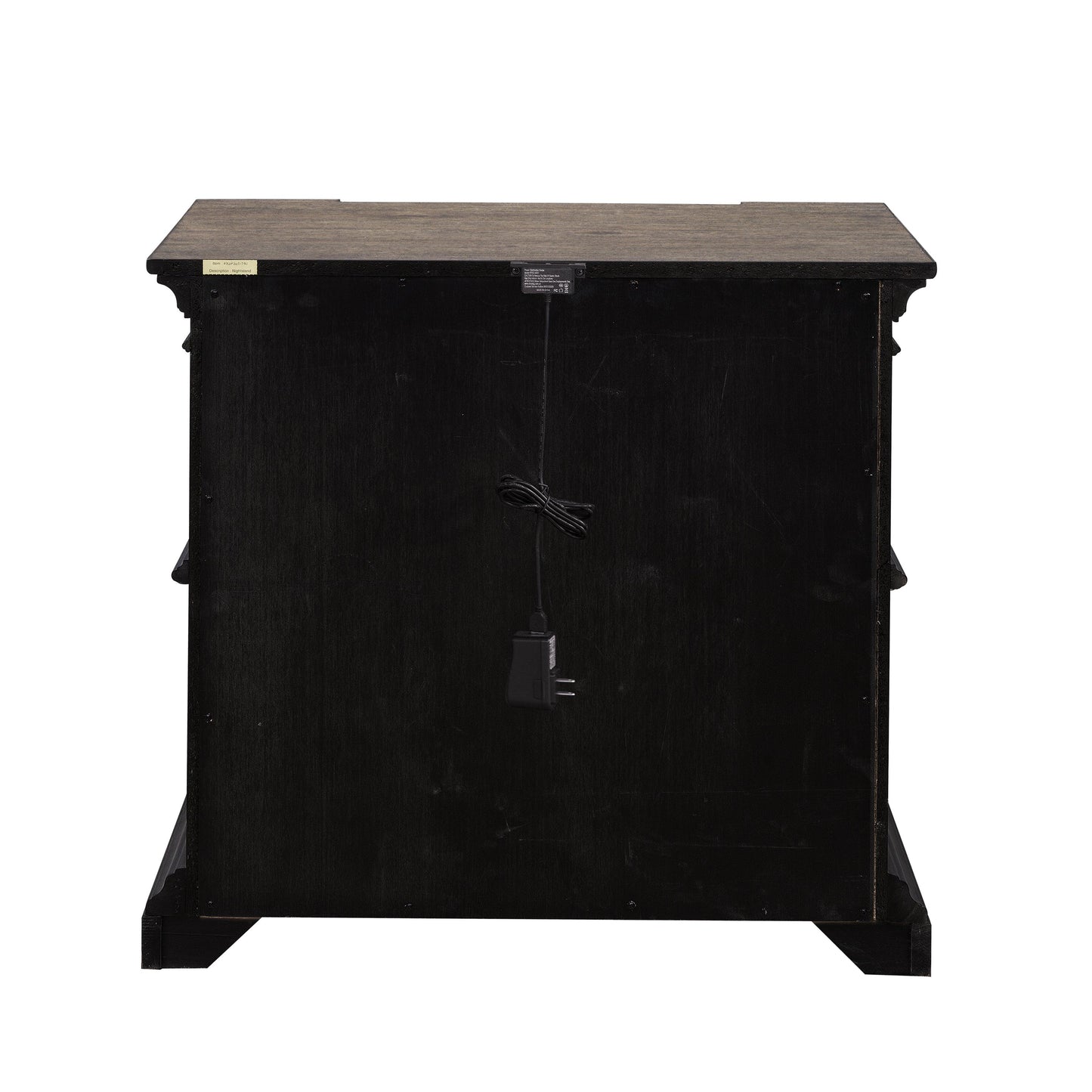 Woodbury Two Drawer Nightstand with USB